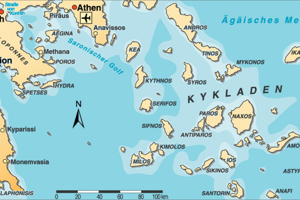 Segeln in der Inselwelt der Kykladen Griechenlands von Arkadia Segelreisen