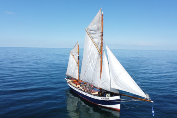 Sonntag auf See zur Hansesail 2023 von Logger Belle Amie