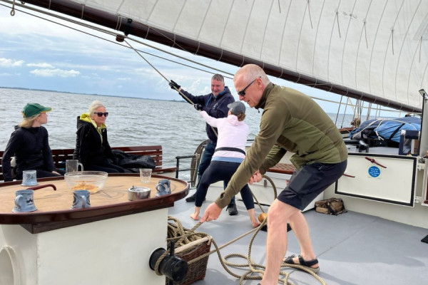Frühsommertörn von Kappeln nach Stralsund auf dem Plattbodenschiff Elegant von 