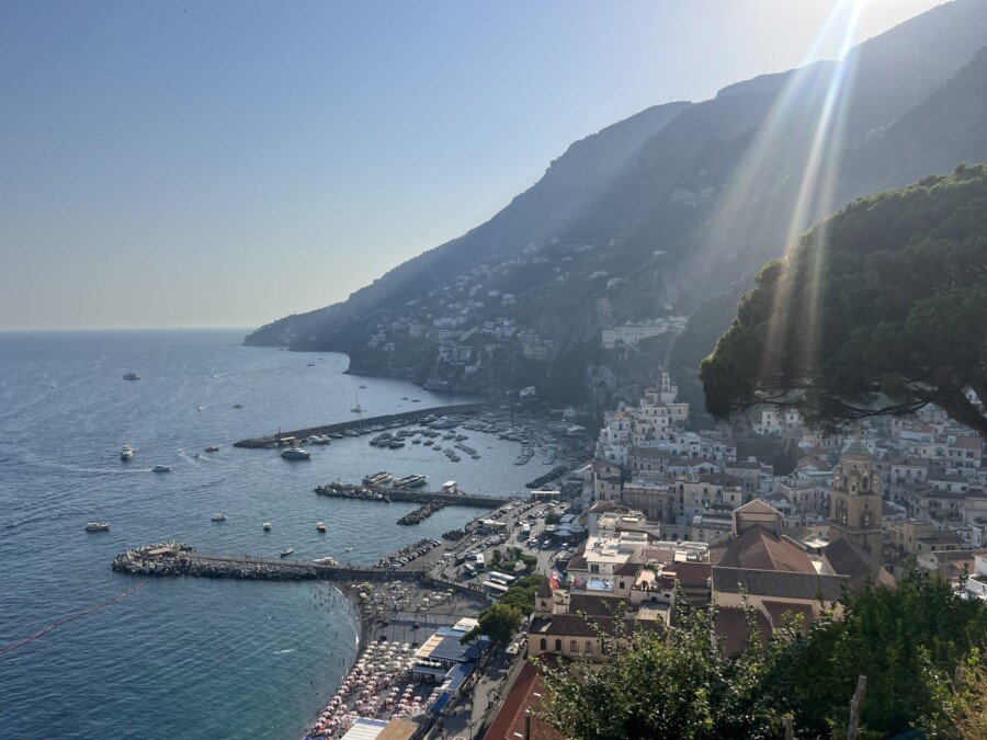 Sailing on the Amalfi Coast by