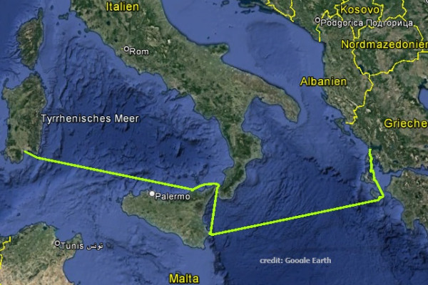 Langstrecken- und Erfahrungstörn – Trans Med : Von Sardinien nach Griechenland von 