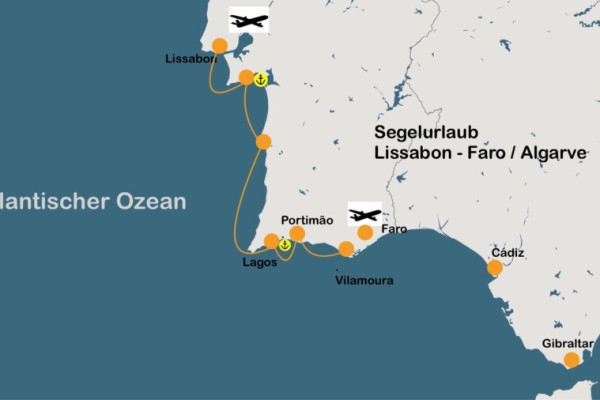 Segeltörn von Lissabon in die Portugiesische Algarve – Faro von sailingforyou