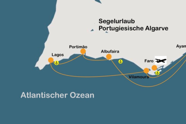 Segelurlaub in der Portugiesische Algarve von sailingforyou