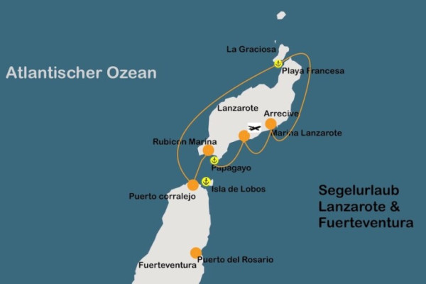Segelurlaub um Lanzarote und Fuerteventura von sailingforyou
