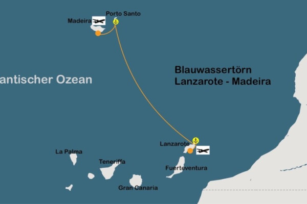 Segelreise von Lanzarote nach Madaira von sailingforyou