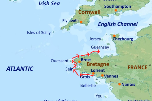 Bretagne-Gezeitentörn in exklusiver 2er-Crew auf Southerly 420 von Lorient nach Paimpol von Sail-Bretagne-Atlantic