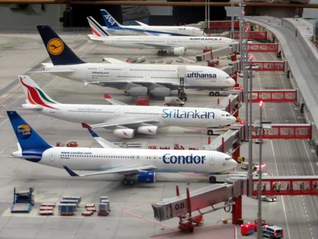 Aeroplanes at the airport