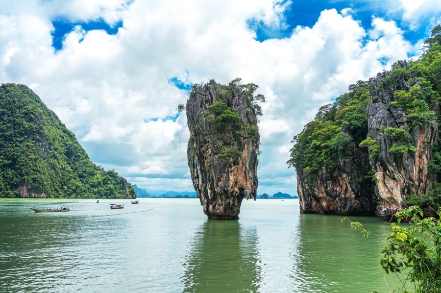Kalksteinfelsen Khao Phing Kan in der Bucht von Phang Nga