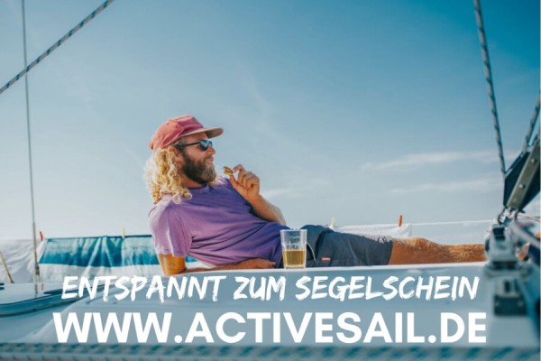 Ausbildung zum Segelschein Yacht Auf Wunsch mit kostenfreier SBF Praxis max.4 Teilnehmer von ACTIVESAIL