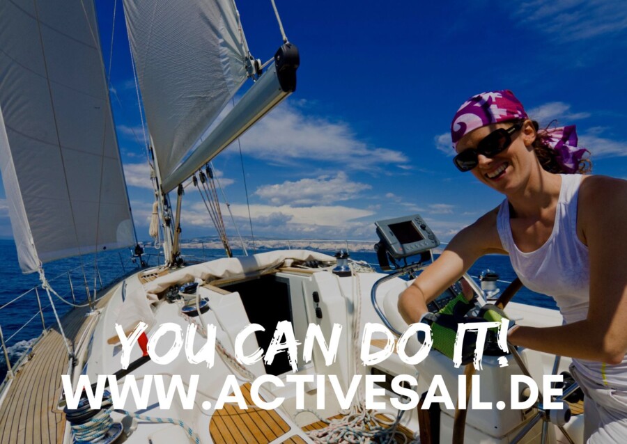 Training for yacht sailing licence. On request with free SBF practical training, max. 4 participants by ACTIVESAIL