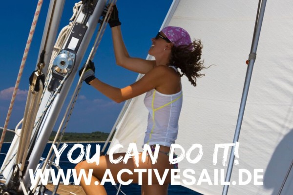 Ausbildung zum Segelschein Yacht Auf Wunsch mit kostenfreier SBF Praxis max.4 Teilnehmer von ACTIVESAIL