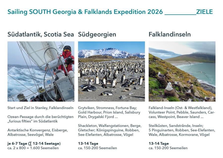 Sailing Expedition Southern Ocean in Shackleton's Footsteps – South Georgia and Falkland Islands from
