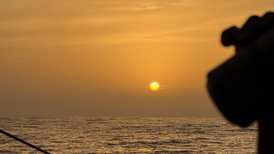 Skipper training and mile building from Stockholm to Greifswald by