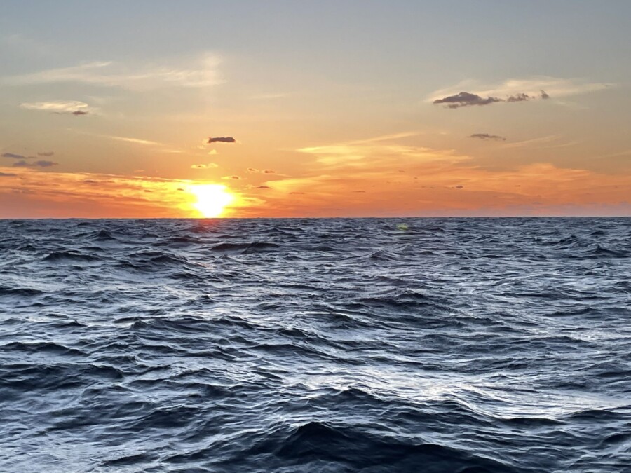 Skipper training and mile building from Stockholm to Greifswald by