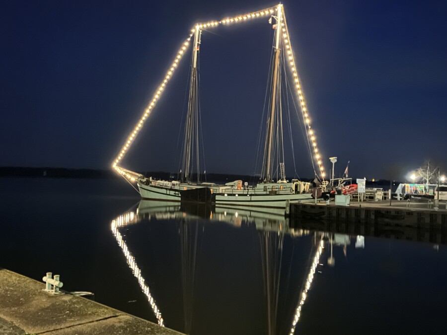 Passage from Stralsund to Ribnitz – Damgarten to the end of the Bodden waters by