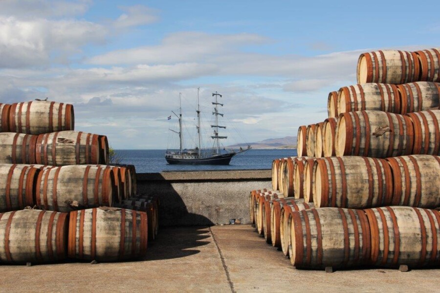 Cabin charter ISLAY WHISKYFESTIVAL 2028 traditional sailing vessel Scotland by