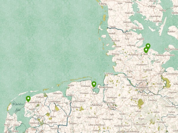 Meilenmacher Nordsee von Wilhelmshafen (D) nach Franeker  (NL) von 