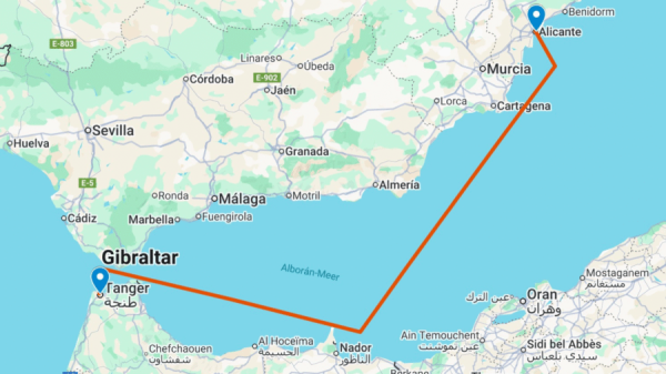 All-inclusive Oneway Meilentörn   Alicante – Tangier von 