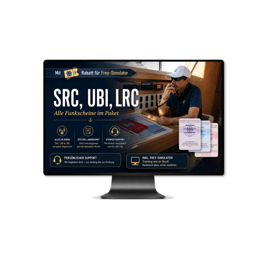 Radio courses SRC, UBI, LRC – Complete online training by SegelnAG - Yachtschule
