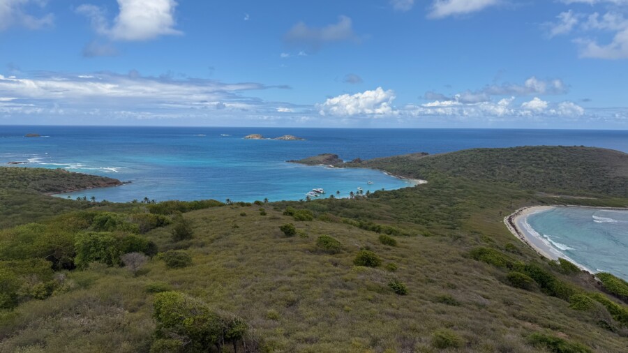 Sailing from St. Martin through the Virgin Islands to Puerto Rico on premium catamaran by