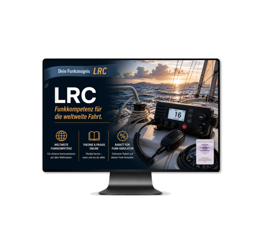LRC online course theory and practical online incl. Frey Simulator by SegelnAG - Yachtschule