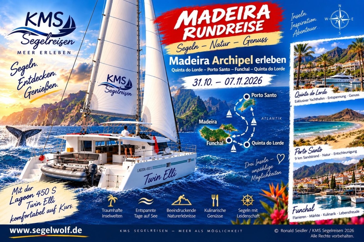 Madeira Archipelago cruise – Porto Santo and Madeira from the water by Segelwolf.com