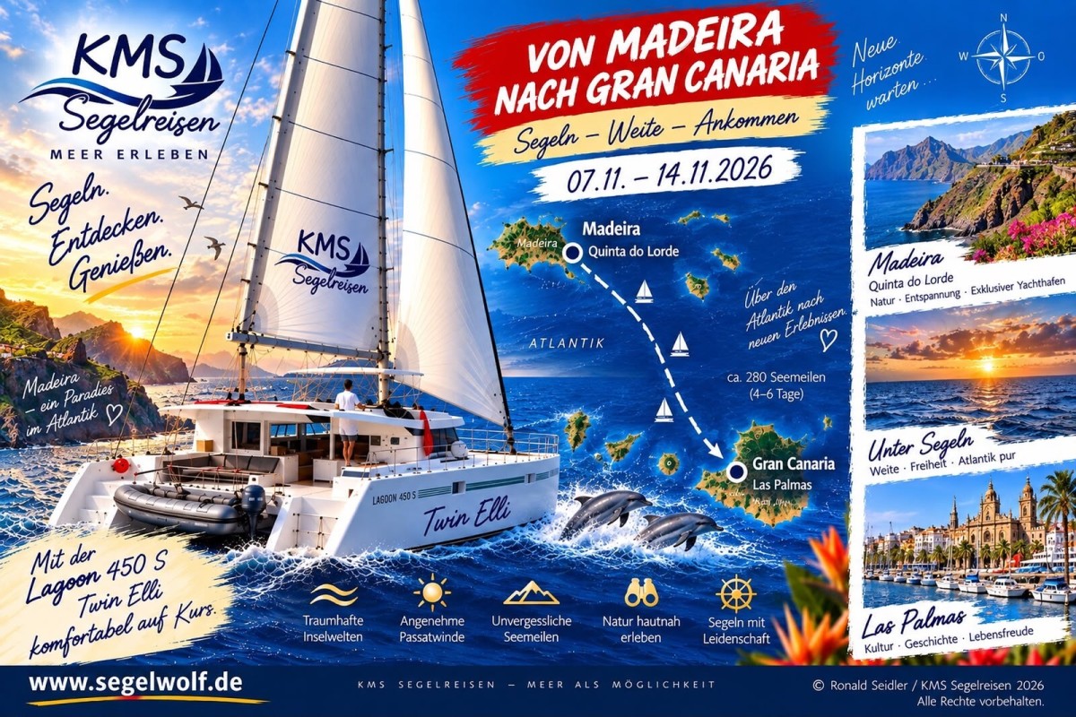 Madeira – Tenerife – Gran Canaria, the short offshore trip from Segelwolf.com