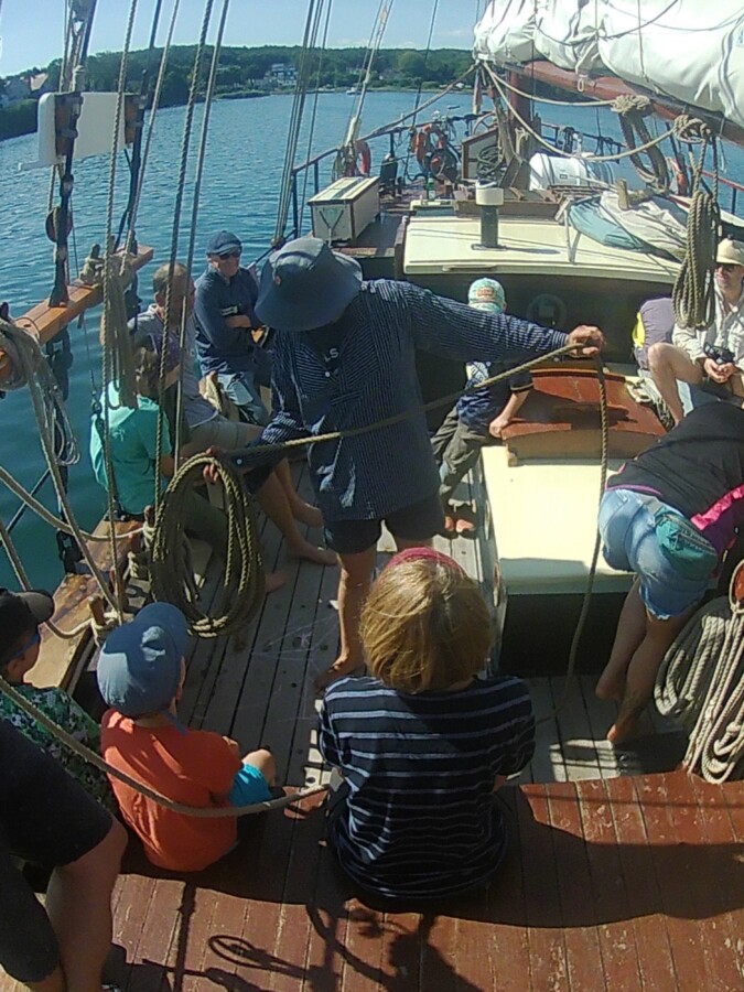 Kith & Kin Family Sailing on the Traditional Sailing Ship Albin Köbis by Albin Köbis Segeln