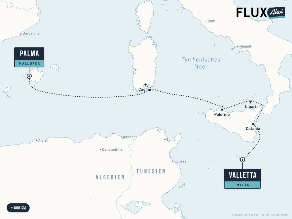 From Sardinia to Sicily – from Cagliari to Palermo by FluxAhoi