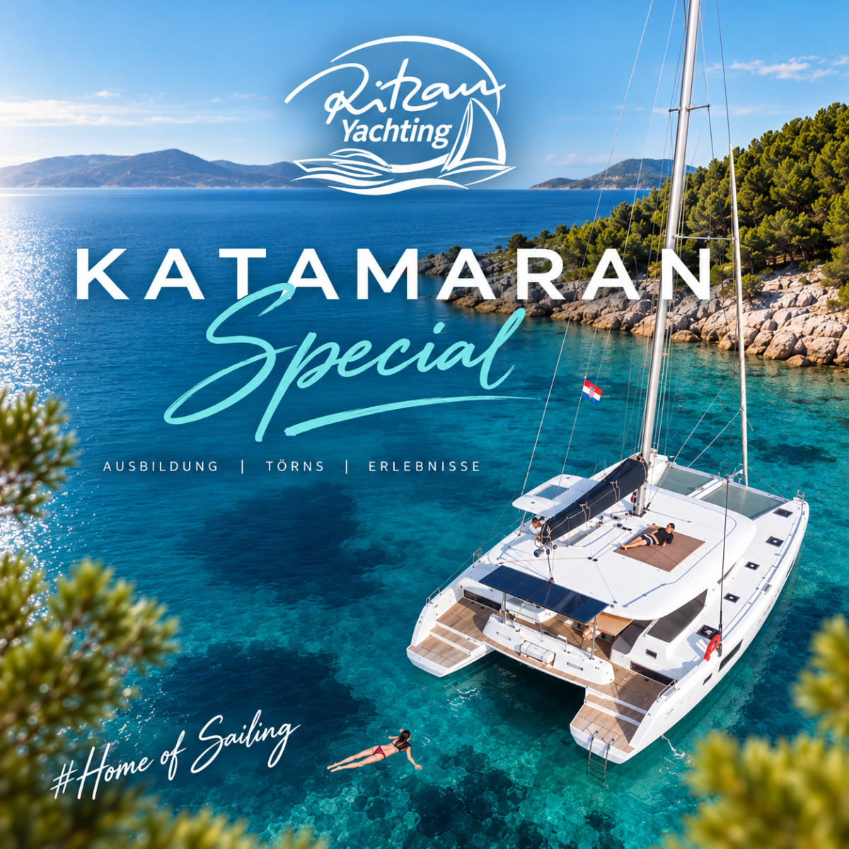 Katamaran SKS Special – Kroatien  – 14 Tage Praxistörn ab Pomer – 300+ Meilen von Ritzau Yachting 