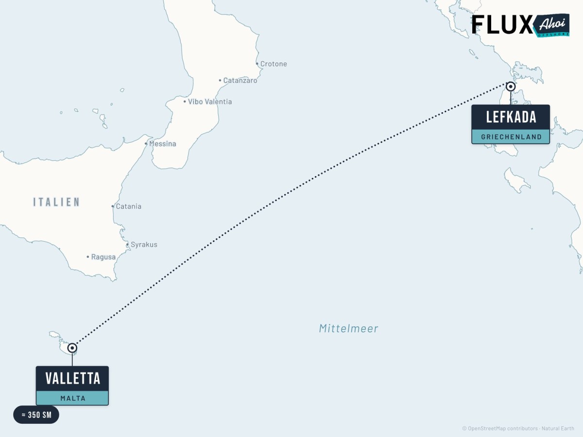 From Malta to Lefkada – mile building across the Ionian Sea by FluxAhoi