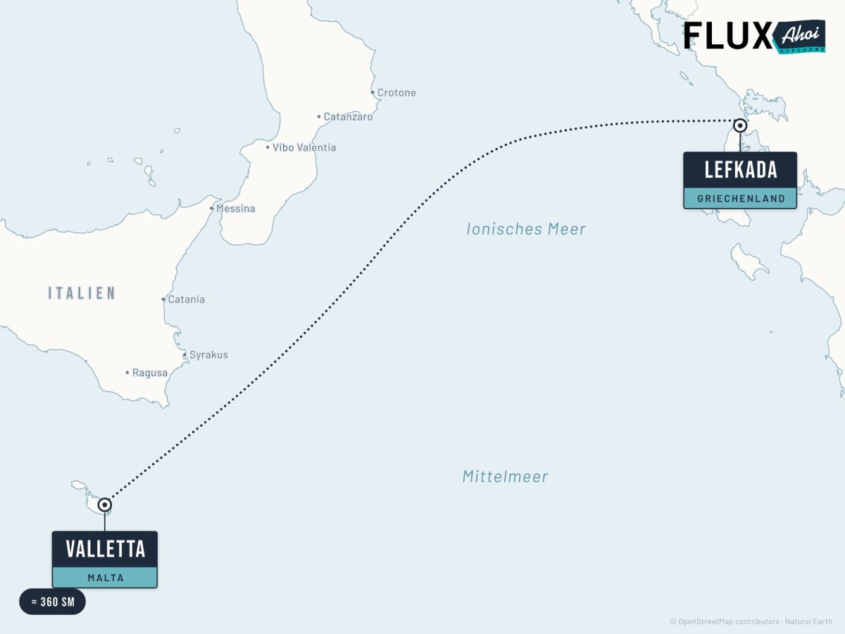 From Lefkada to Malta – mile building across the Ionian Sea by FluxAhoi