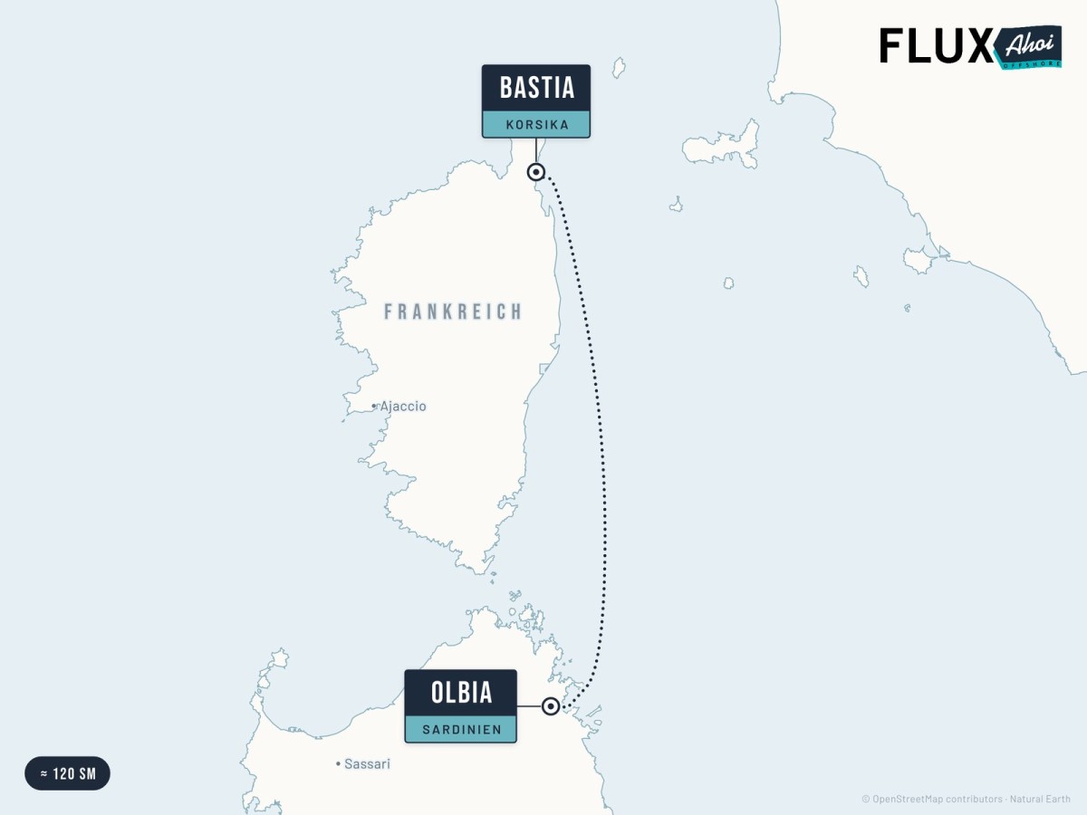From Sardinia to Corsica – Olbia to Bastia by FluxAhoi