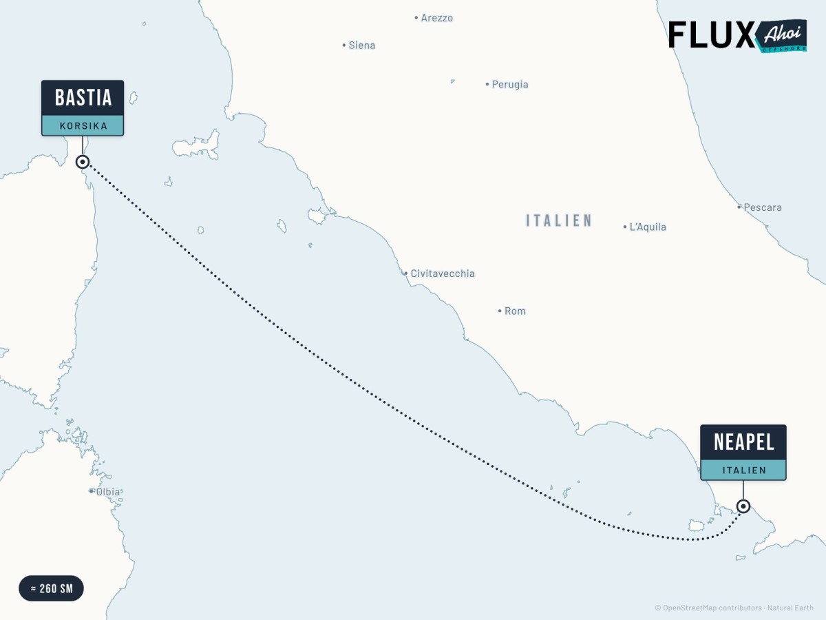 From Corsica to Naples – Bastia to Naples by FluxAhoi