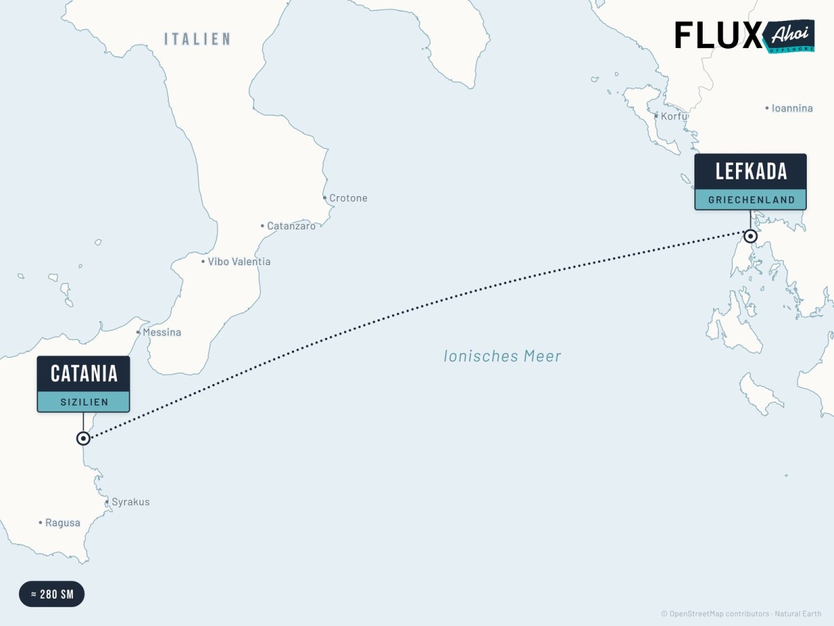 From Sicily to Lefkada – across the Ionian Sea by FluxAhoi