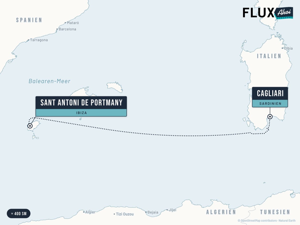 From Sardinia to Ibiza – mile building by FluxAhoi