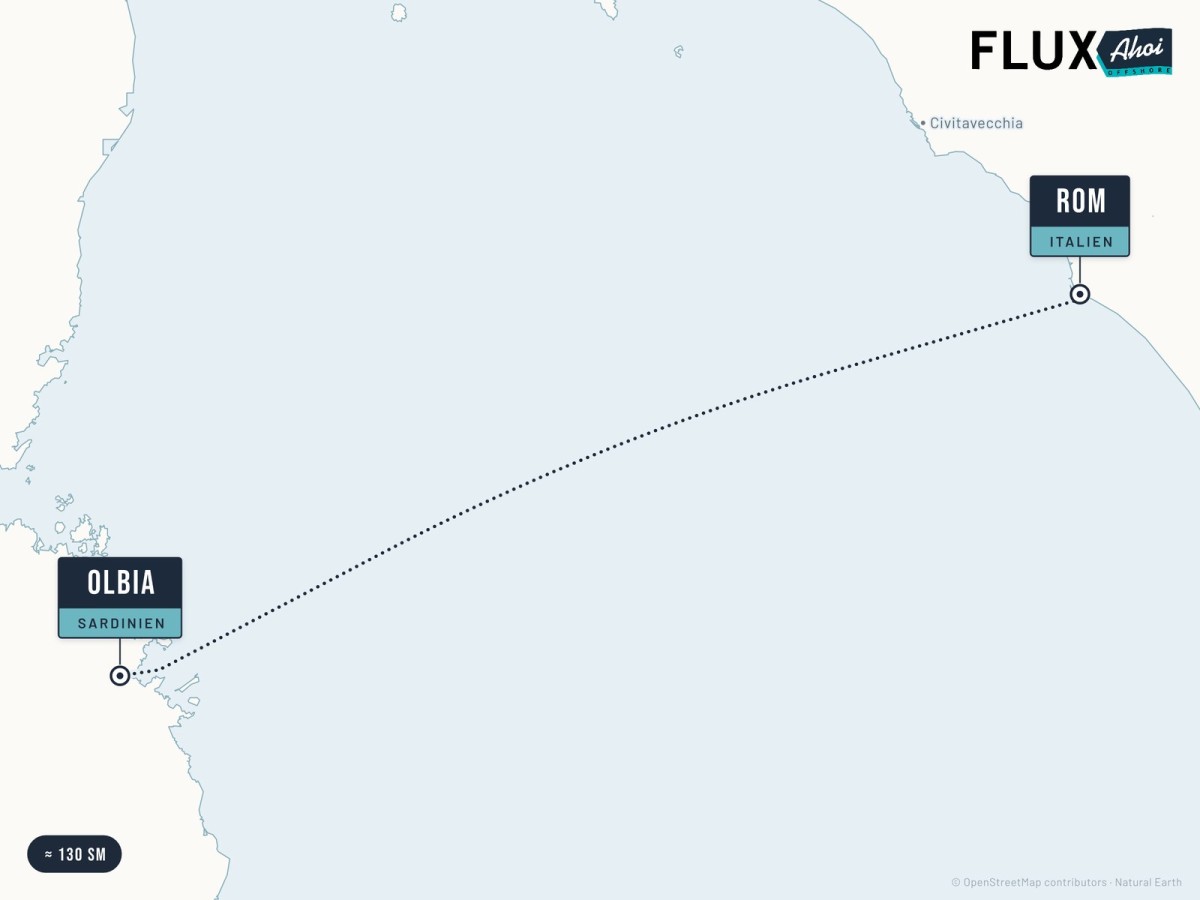 From Sardinia to Rome – Olbia to Ostia by FluxAhoi