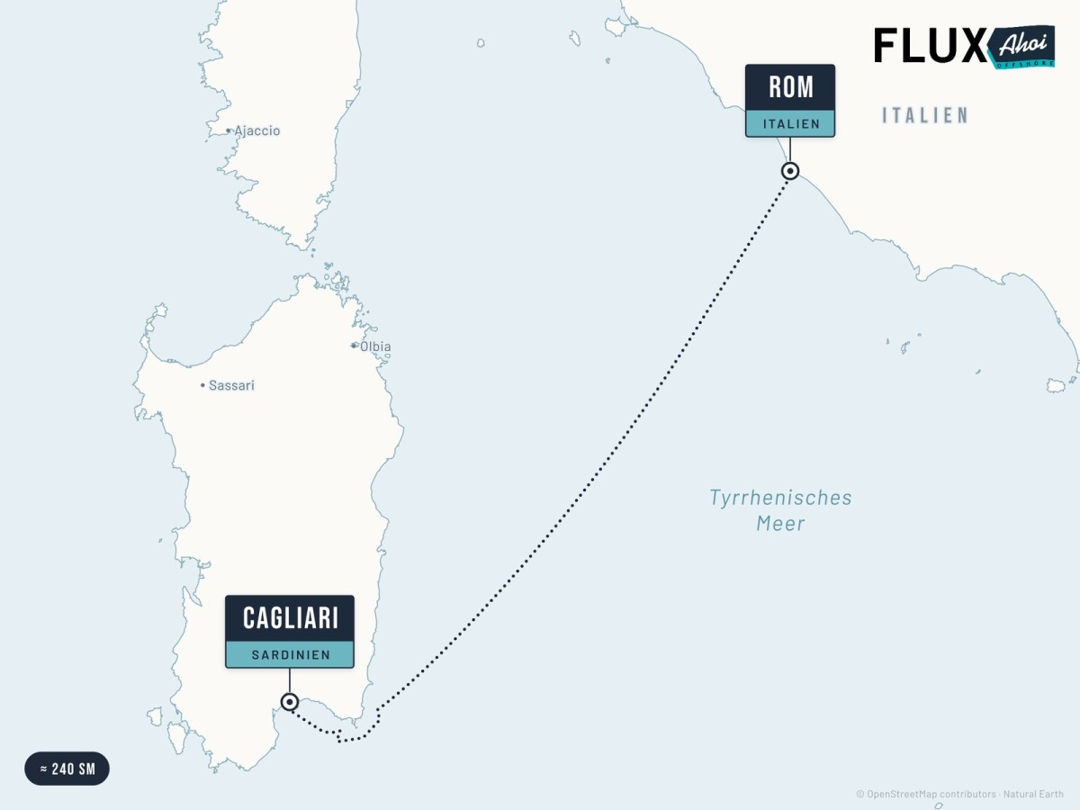 From Rome to Sardinia – Sailing week to Cagliari by FluxAhoi