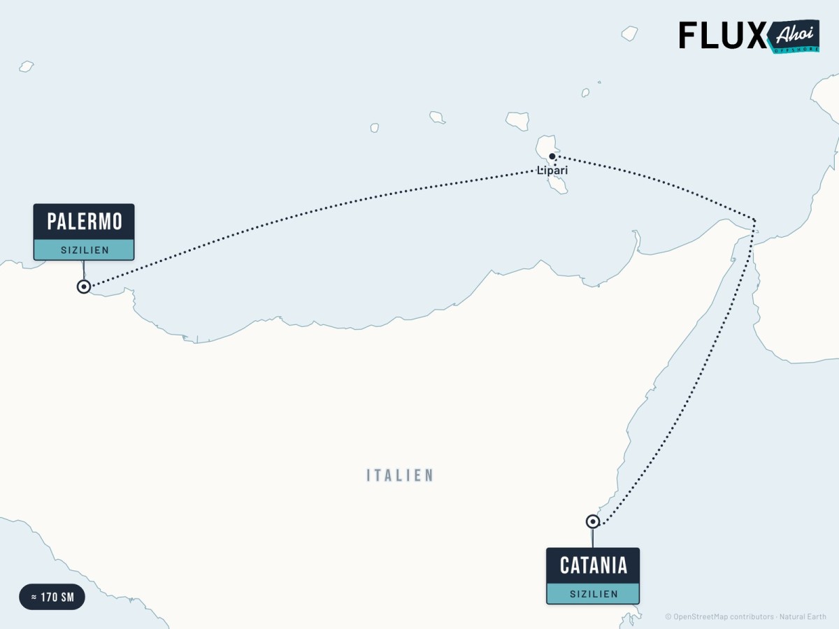 From Palermo via the Aeolian Islands to Catania by FluxAhoi