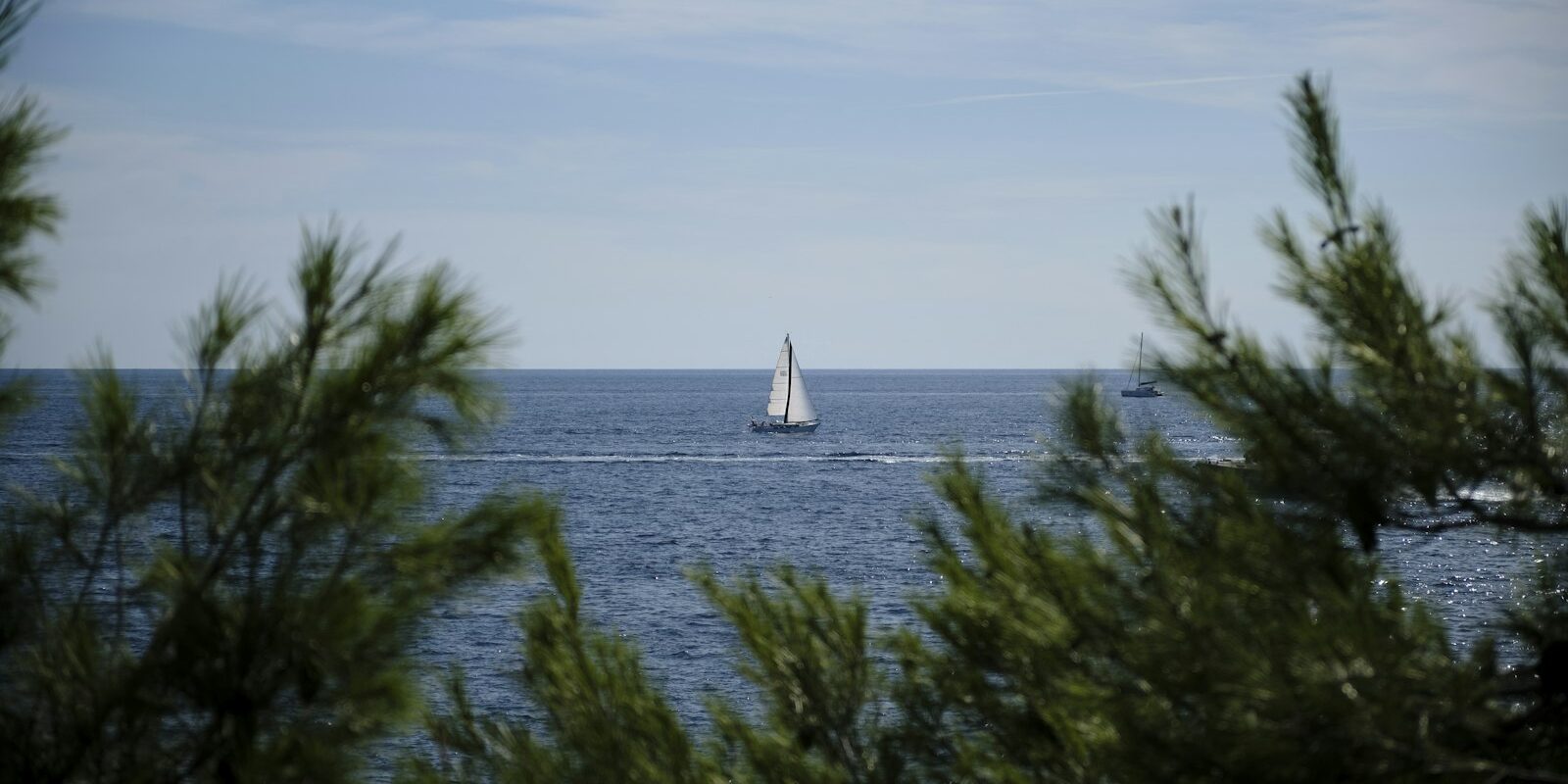 Segelboot vor der Küste Istriens Segelboot vor der Küste Istriens