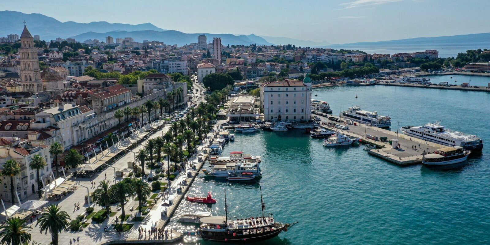 Hafen von Split aus der Luft Hafen von Split aus der Luft