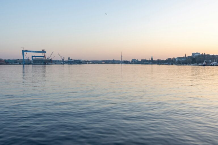 Kiel Fjord in the evening sun