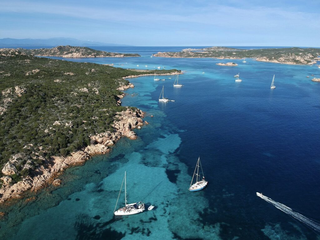 Yachts in the La Maddalena Archipelago