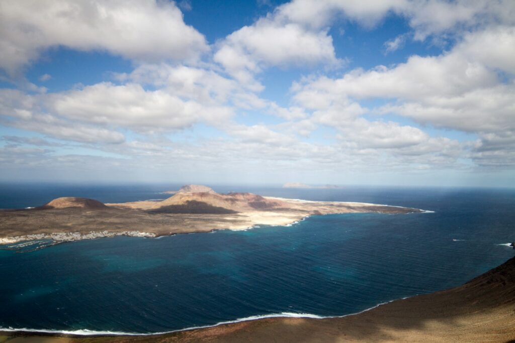View of La Graciosa from the north of Lanzarote