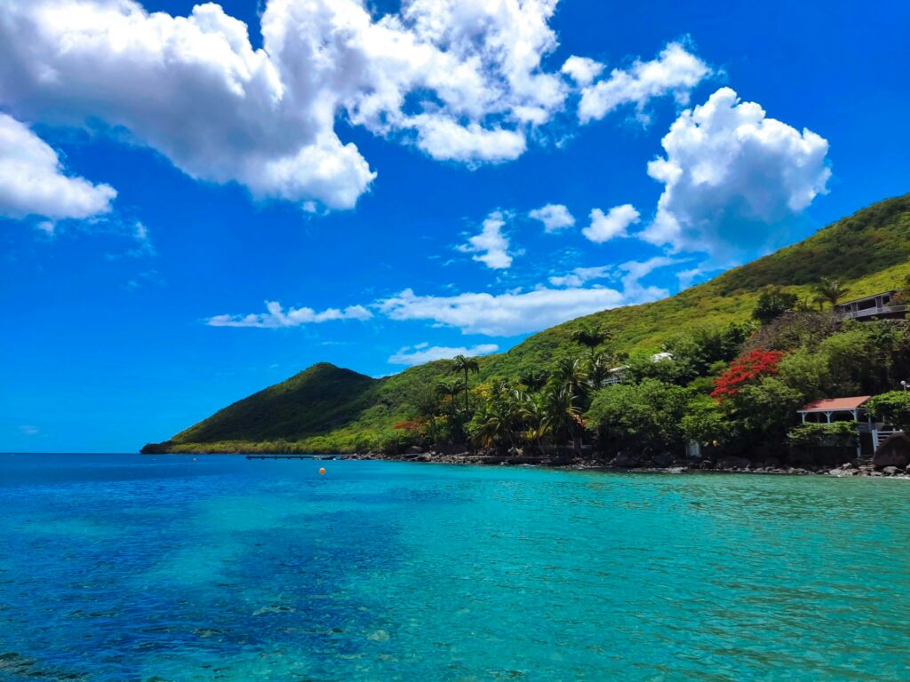 Beach in the south of Martinique