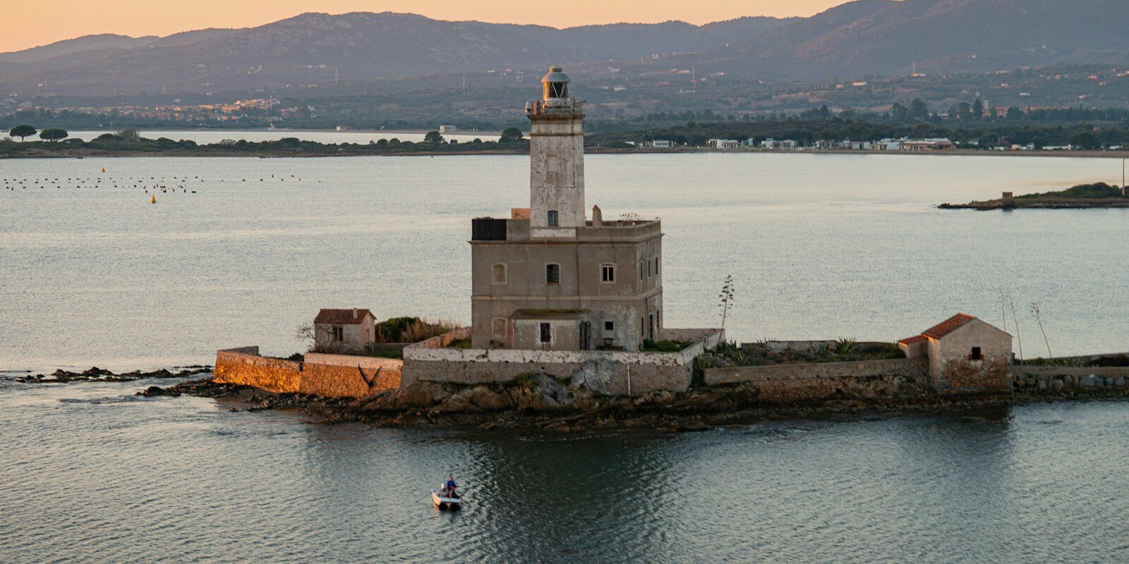 Isola della Bocca lighthouse off Olbia