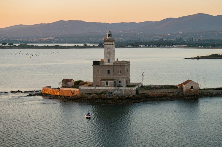 Isola della Bocca lighthouse off Olbia