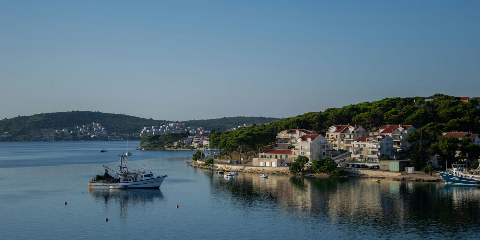 Bay of Rogoznica with boats Bay of Rogoznica with boats