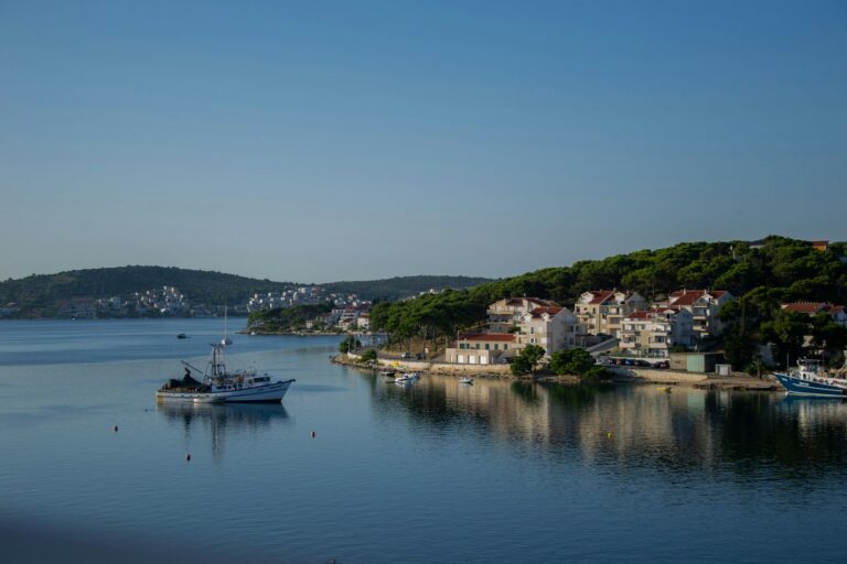 Bay of Rogoznica with boats