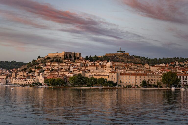 Old town of Šibenik from the water
